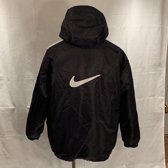 Vintage 90’s Black Nike Puffer / Performance Jacket Size XL - Picture 1 of 12